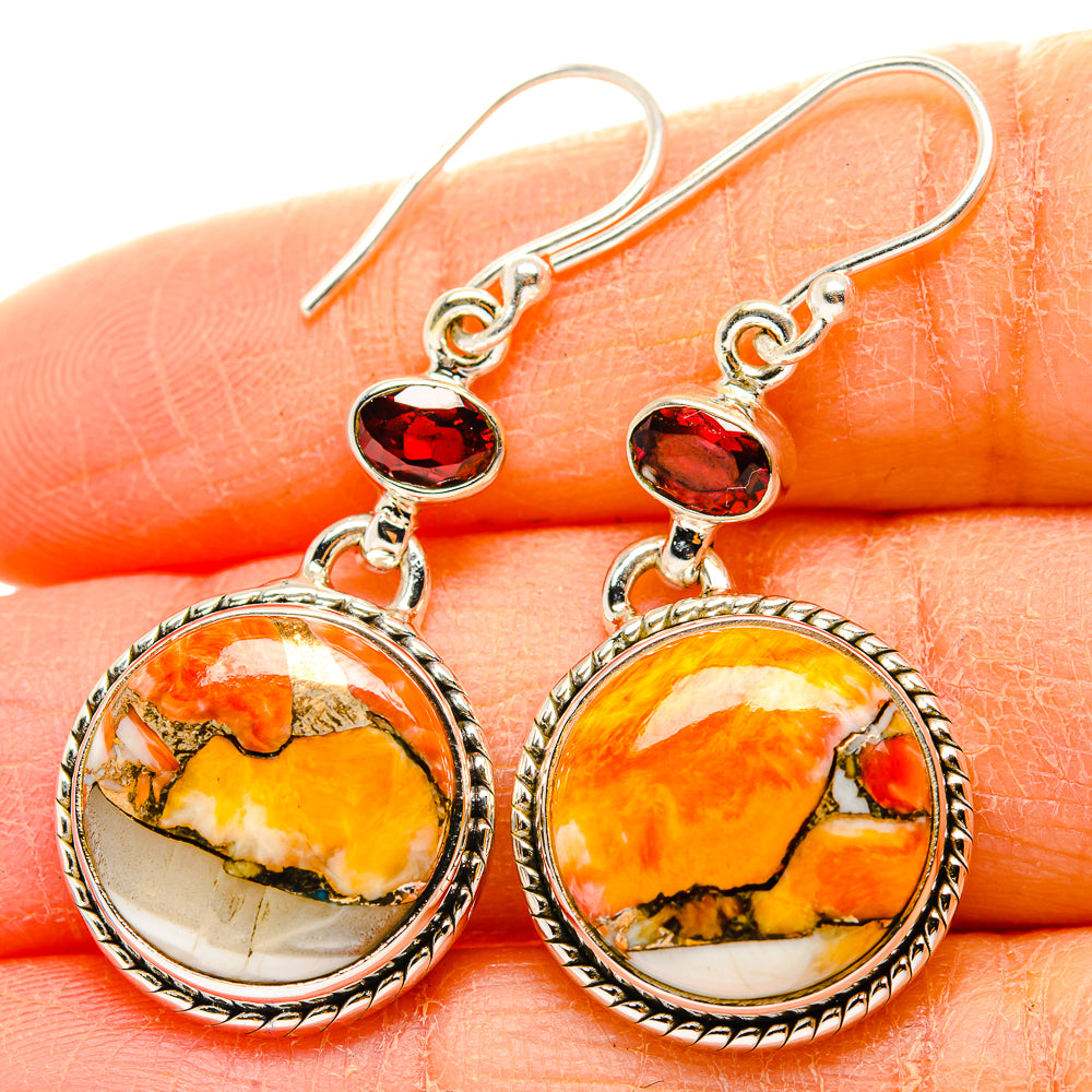 Brecciated Mookaite Earrings handcrafted by Anasilvercos - EARR430012