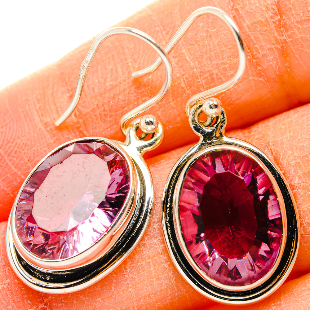 Color Change Alexandrite  (Lab.) Earrings handcrafted by Anasilvercos - EARR430015