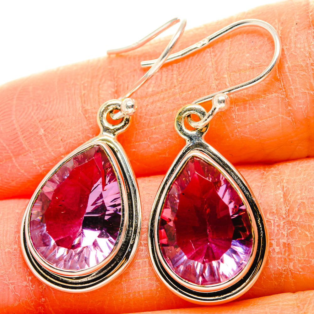 Color Change Alexandrite  (Lab.) Earrings handcrafted by Anasilvercos - EARR430022