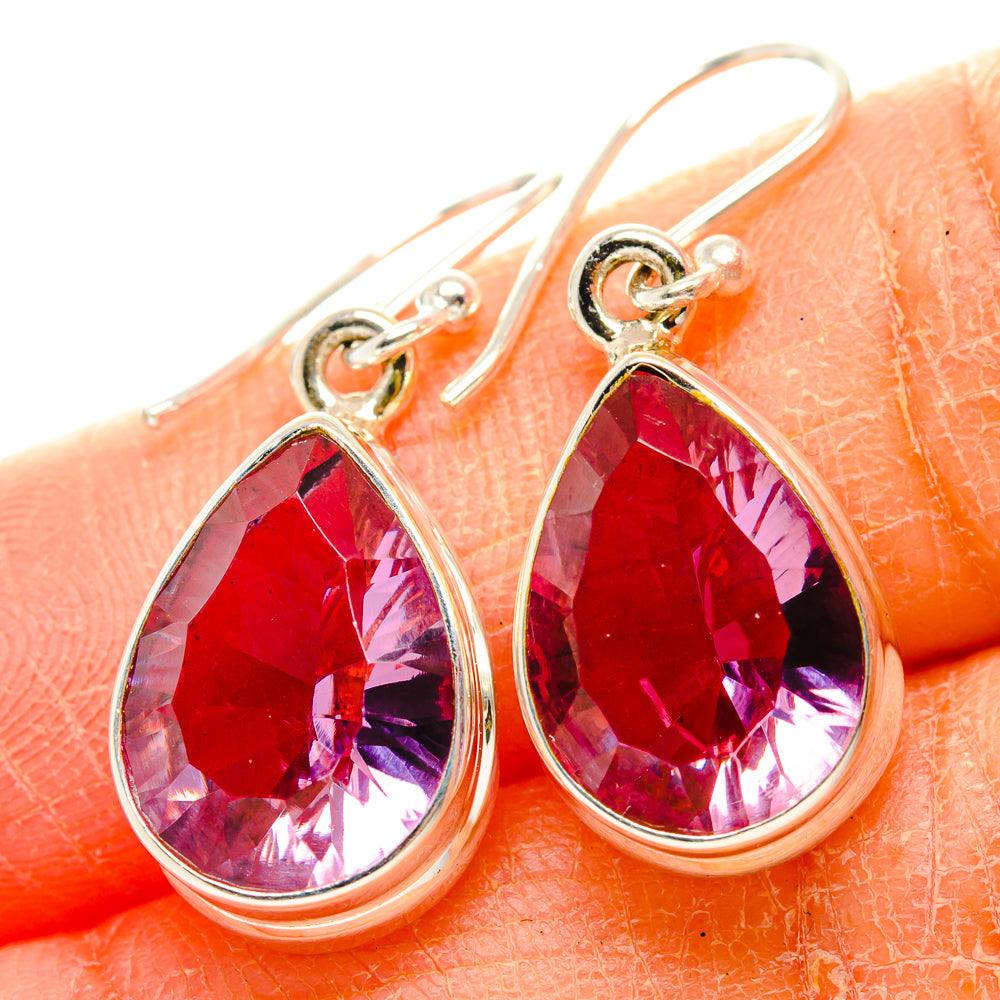 Color Change Alexandrite  (Lab.) Earrings handcrafted by Anasilvercos - EARR430024