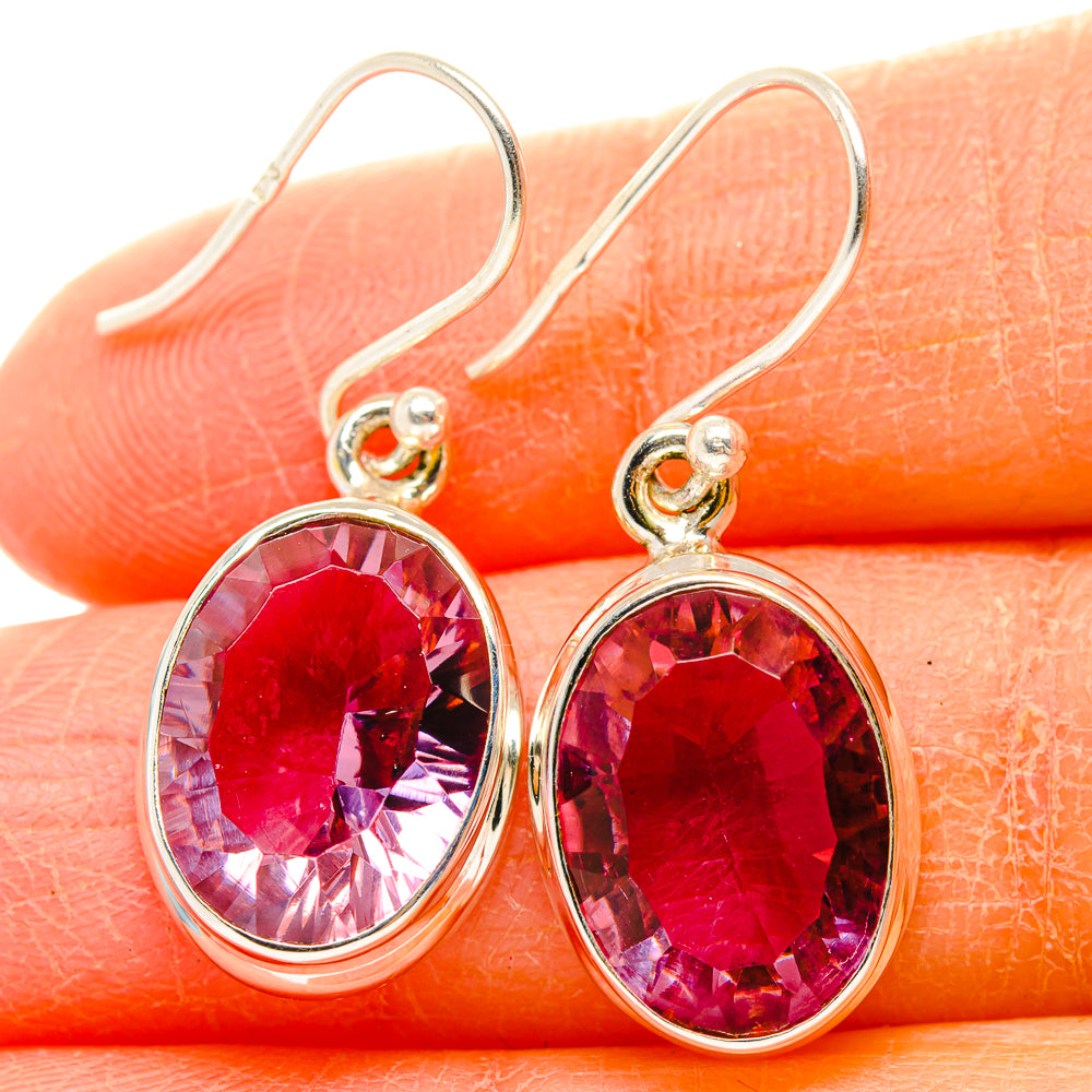 Color Change Alexandrite  (Lab.) Earrings handcrafted by Anasilvercos - EARR430029