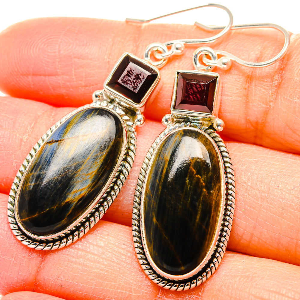 Pietersite Earrings handcrafted by Anasilvercos - EARR430035