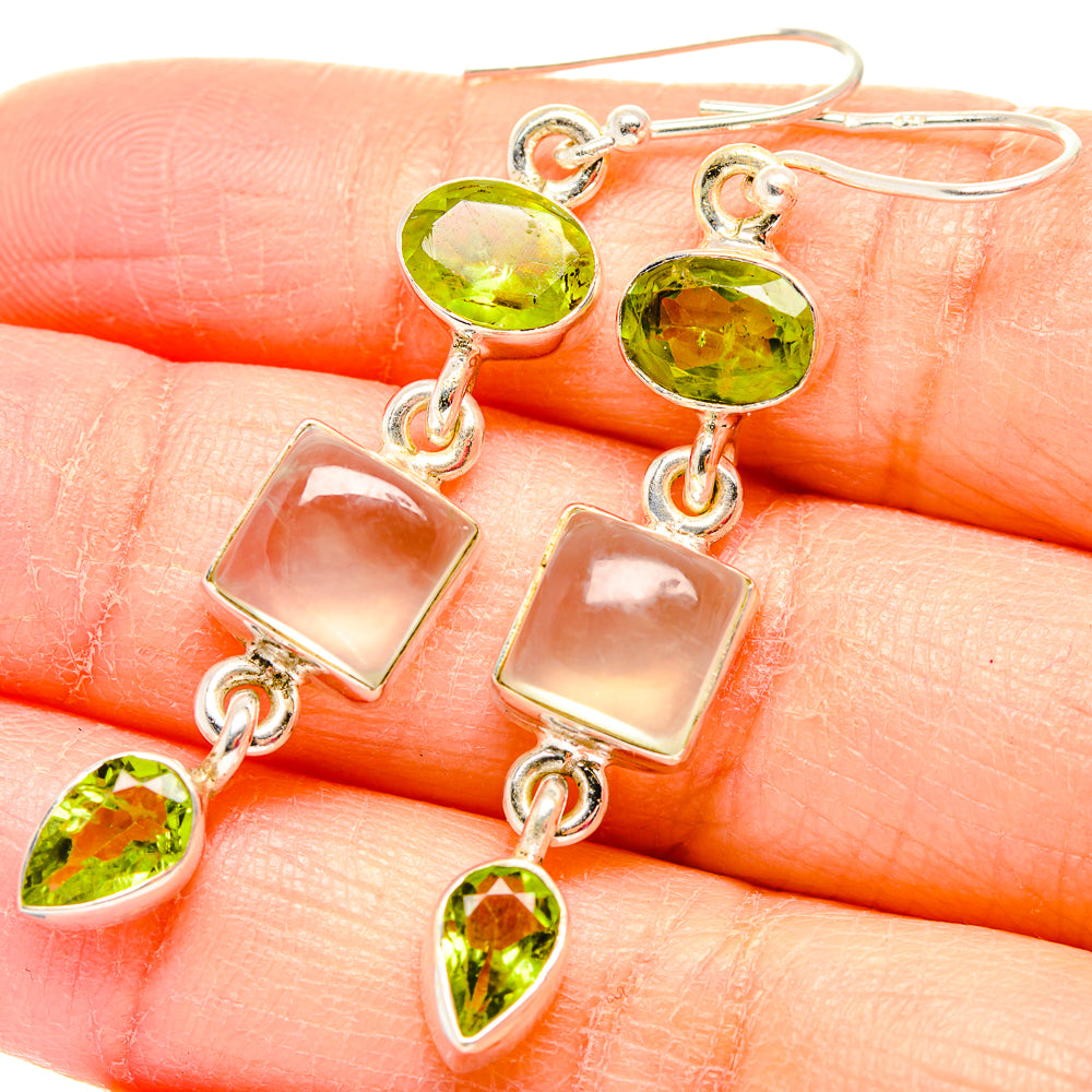Prehnite Earrings handcrafted by Anasilvercos - EARR430036