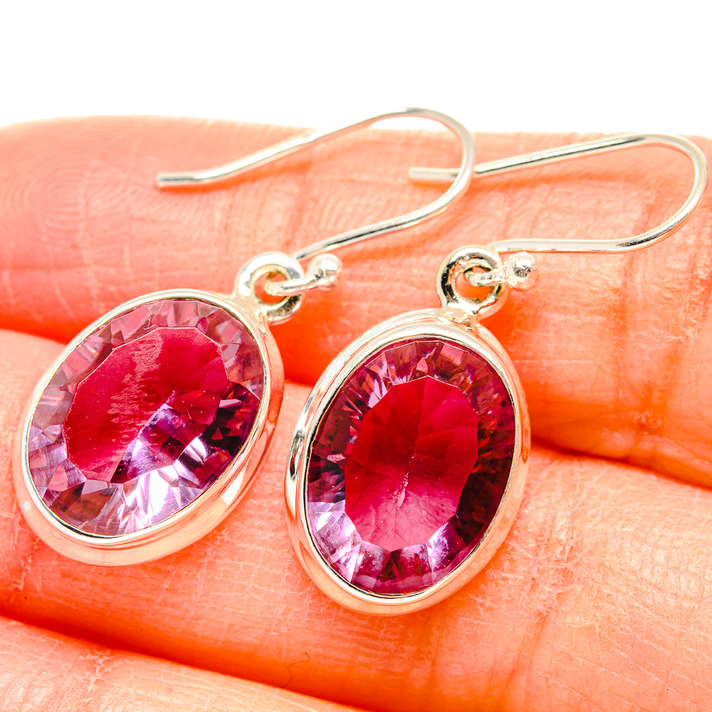 Color Change Alexandrite (Lab.) Earrings handcrafted by Anasilvercos - EARR430043