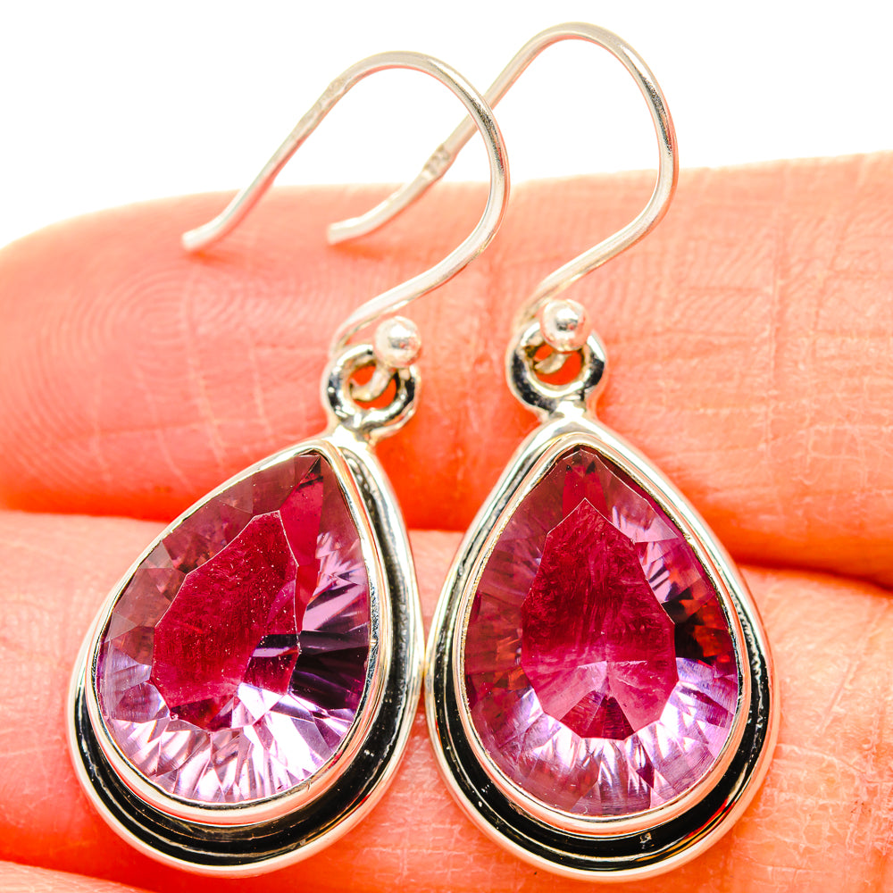 Color Change Alexandrite (Lab.) Earrings handcrafted by Anasilvercos - EARR430052