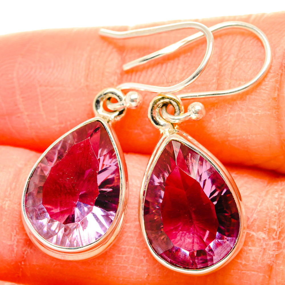 Color Change Alexandrite (Lab.) Earrings handcrafted by Anasilvercos - EARR430064