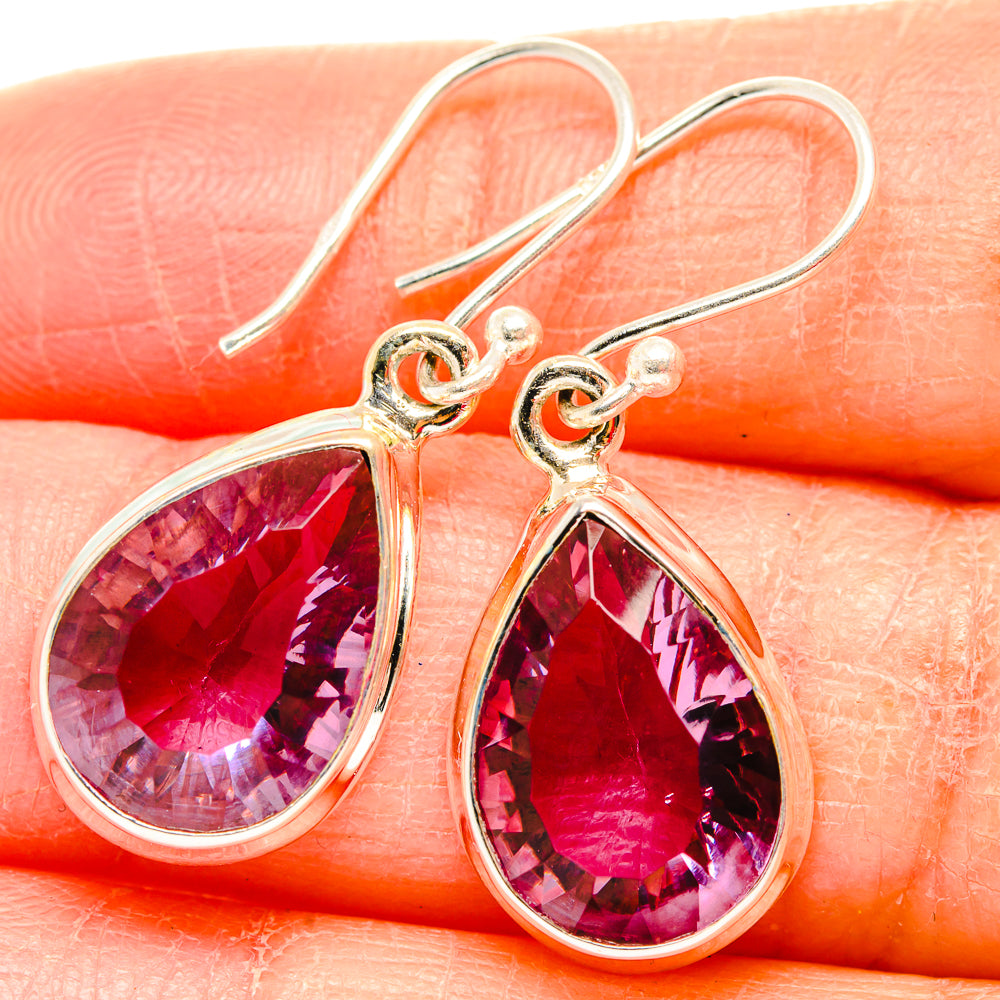 Color Change Alexandrite (Lab.) Earrings handcrafted by Anasilvercos - EARR430078
