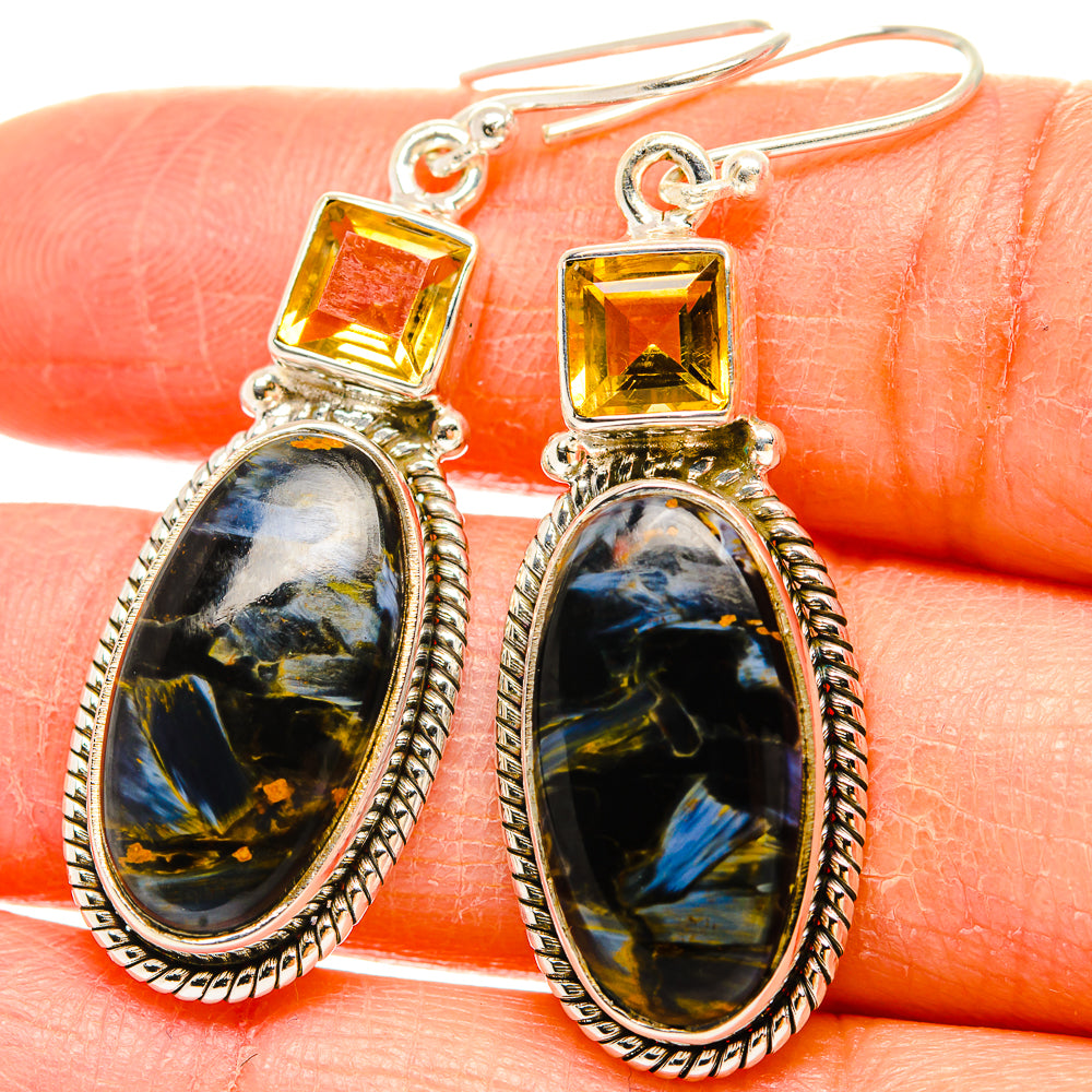Pietersite Earrings handcrafted by Anasilvercos - EARR430106