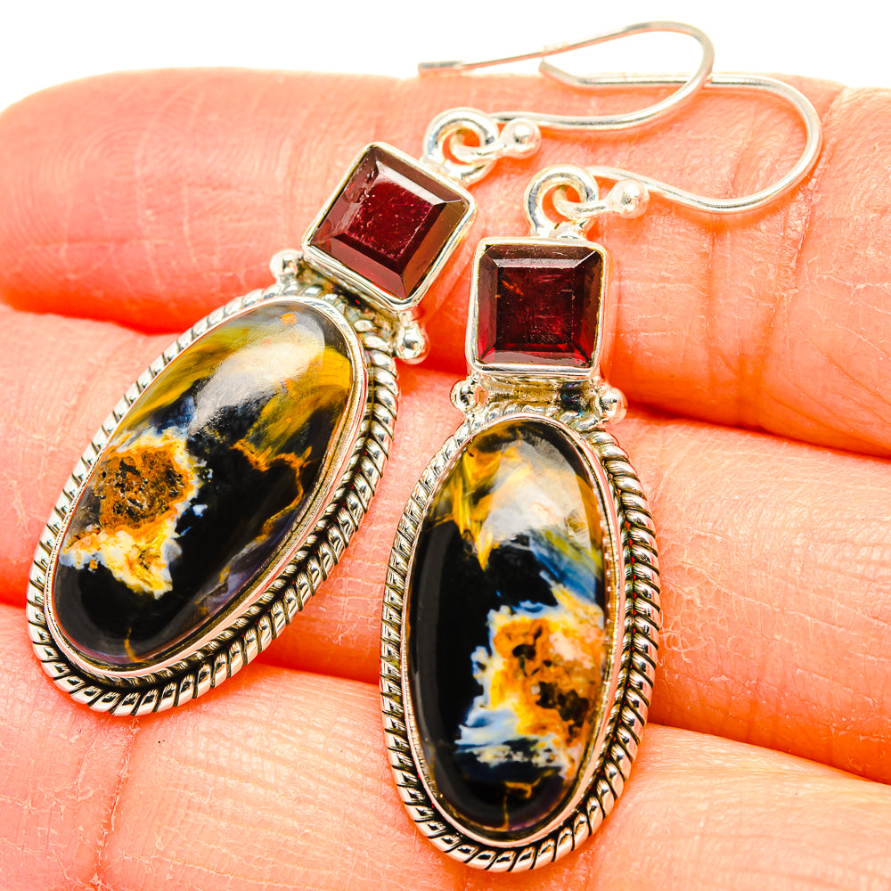 Pietersite Earrings handcrafted by Anasilvercos - EARR430111