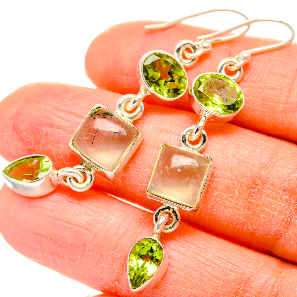 Prehnite Earrings handcrafted by Anasilvercos - EARR430112
