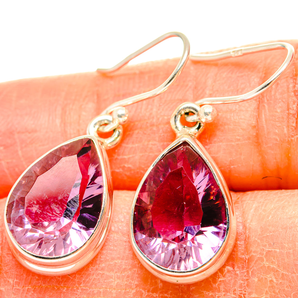Color Change Alexandrite Earrings handcrafted by Anasilvercos - EARR430114