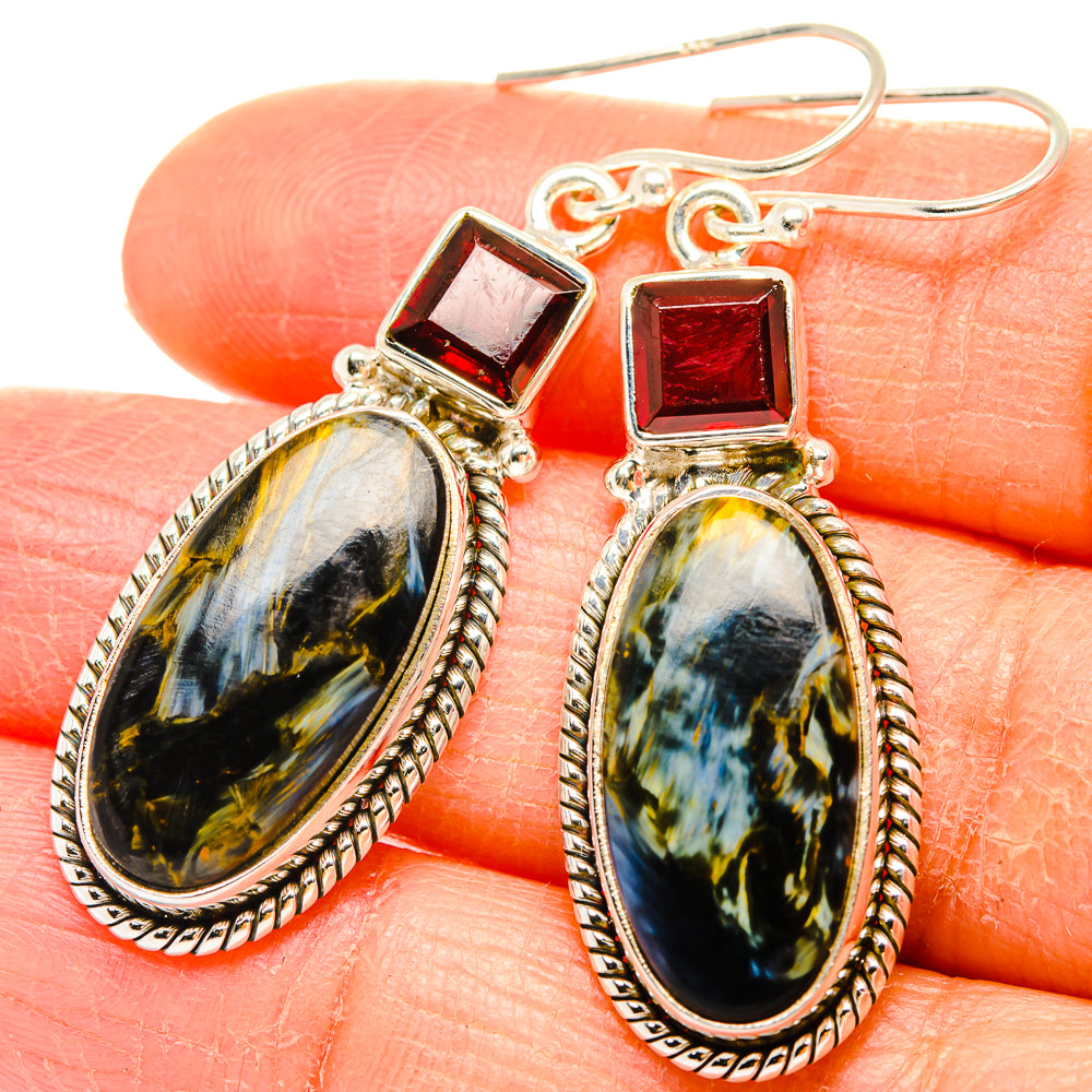Pietersite Earrings handcrafted by Anasilvercos - EARR430126