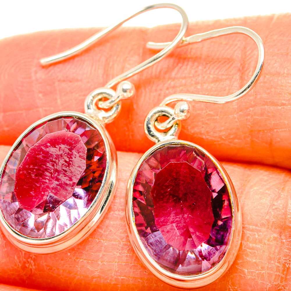 Color Change Alexandrite Earrings handcrafted by Anasilvercos - EARR430128