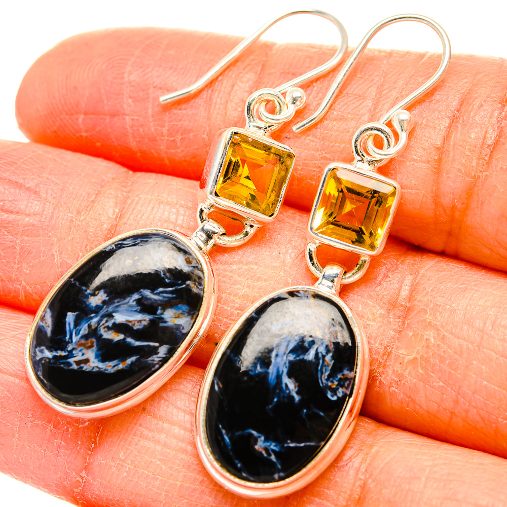 Pietersite Earrings handcrafted by Anasilvercos - EARR430129