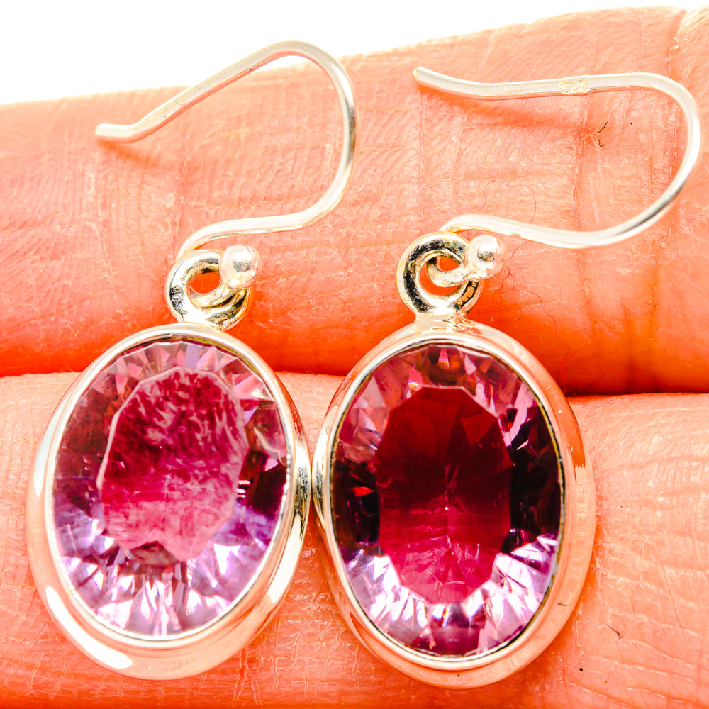 Color Change Alexandrite (Lab.) Earrings handcrafted by Anasilvercos - EARR430132