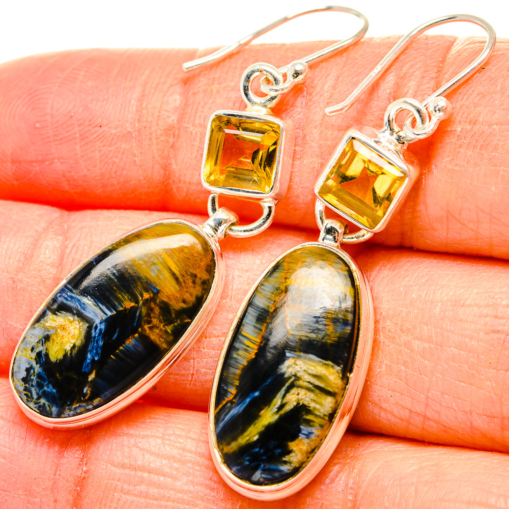 Pietersite Earrings handcrafted by Anasilvercos - EARR430164