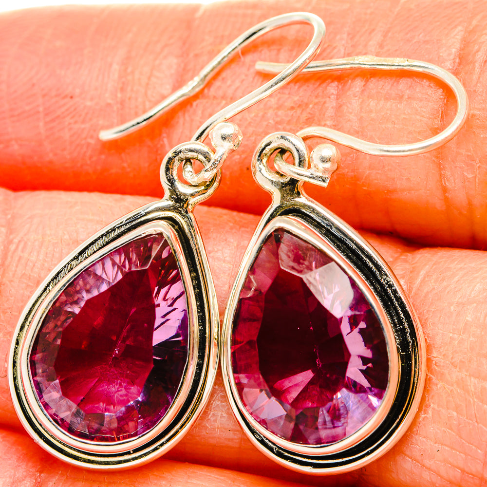 Color Change Alexandrite (Lab.) Earrings handcrafted by Anasilvercos - EARR430166