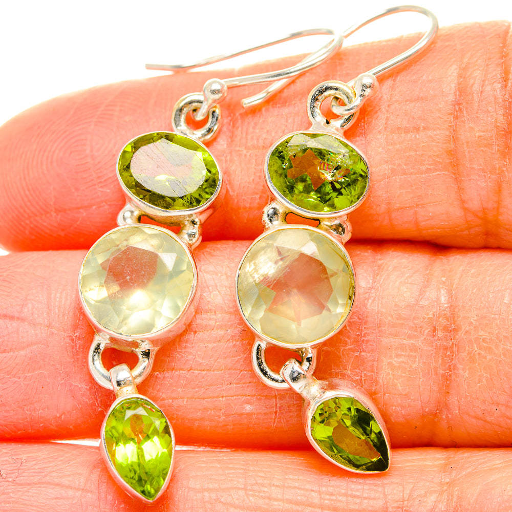 Prehnite Earrings handcrafted by Anasilvercos - EARR430176