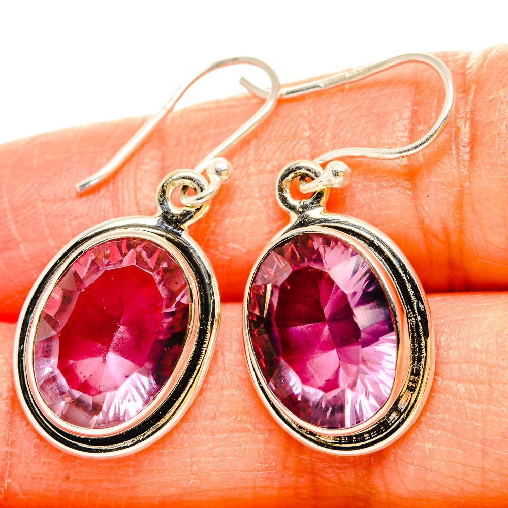 Color Change Alexandrite Earrings handcrafted by Anasilvercos - EARR430180