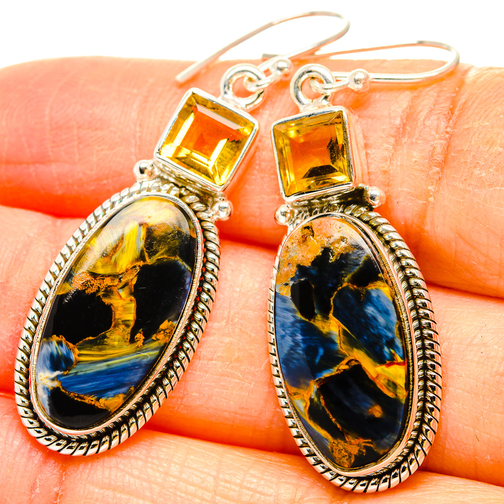 Pietersite Earrings handcrafted by Anasilvercos - EARR430206