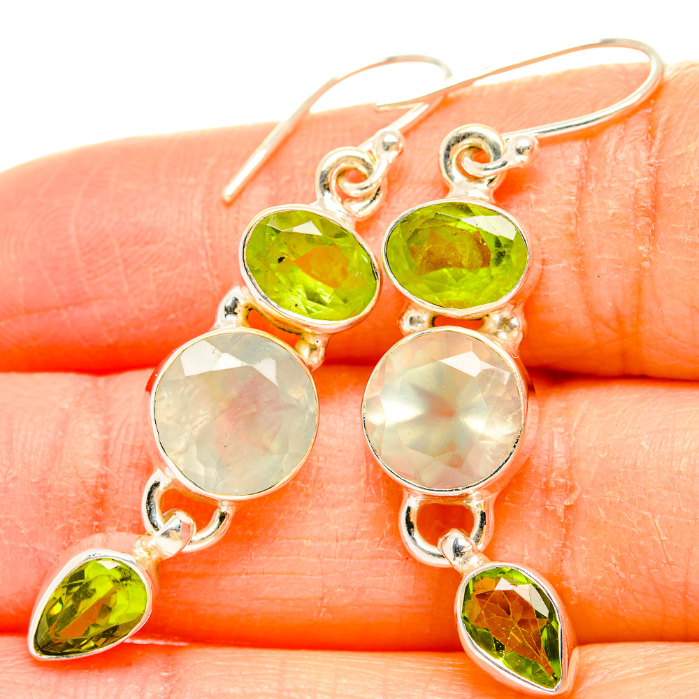 Prehnite Earrings handcrafted by Anasilvercos - EARR430207