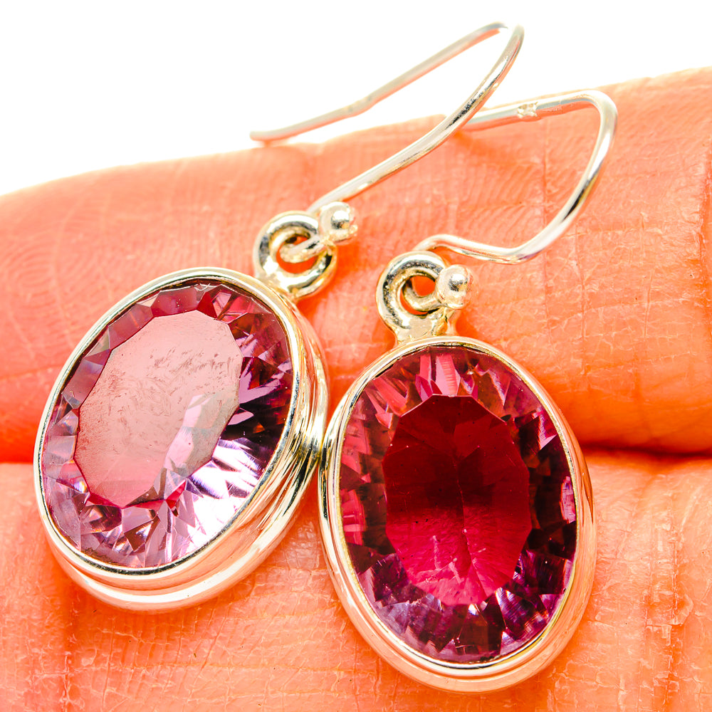 Color Change Alexandrite Earrings handcrafted by Anasilvercos - EARR430219