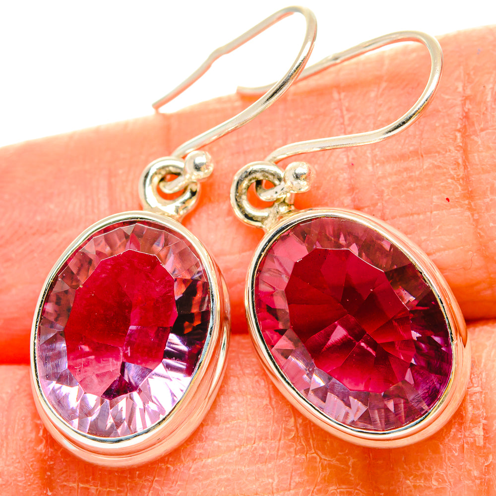 Color Change Alexandrite (Lab.) Earrings handcrafted by Anasilvercos - EARR430256