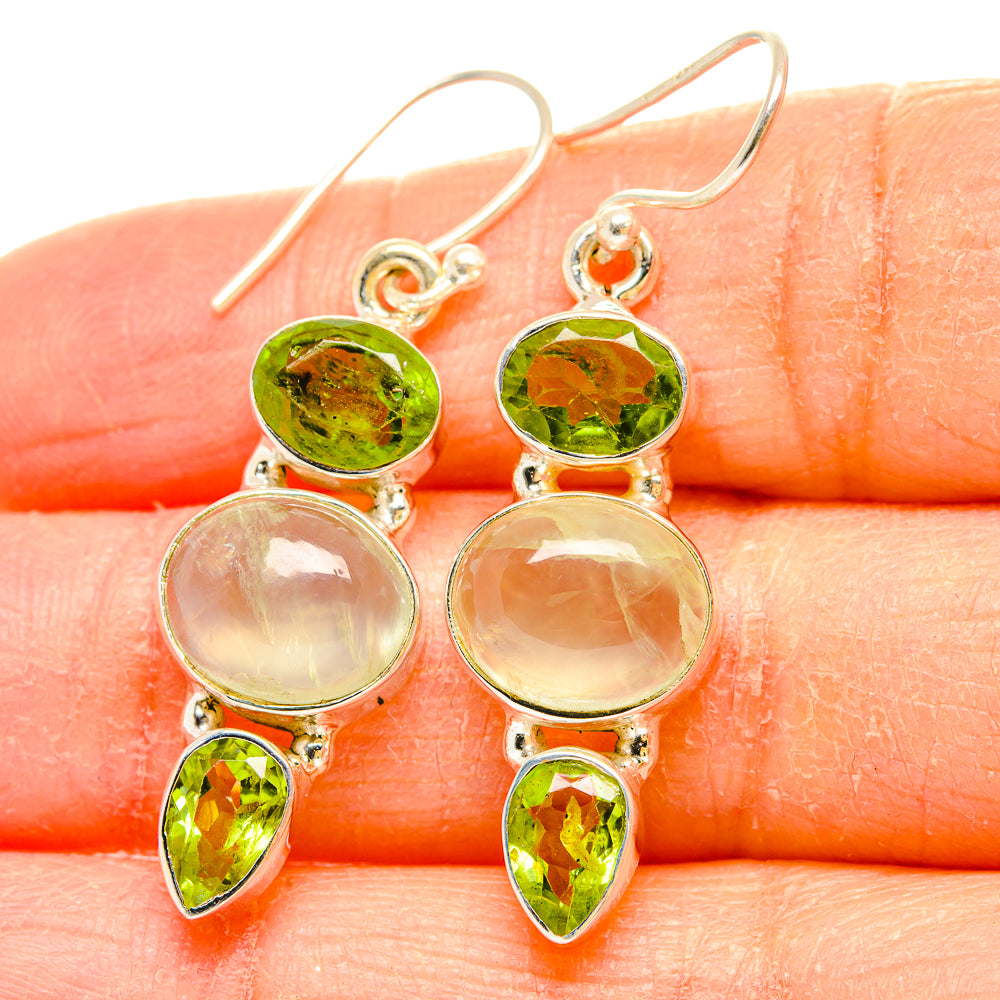 Prehnite Earrings handcrafted by Anasilvercos - EARR430259