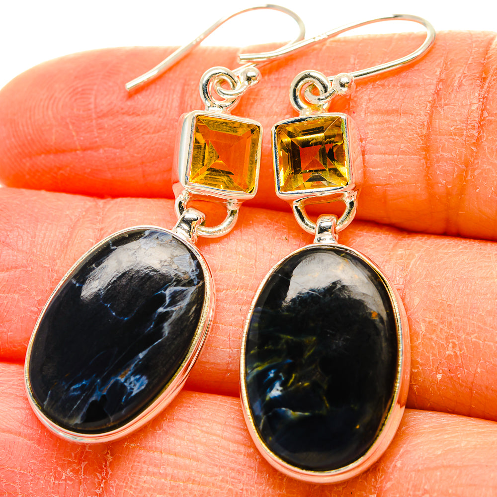 Pietersite Earrings handcrafted by Anasilvercos - EARR430278