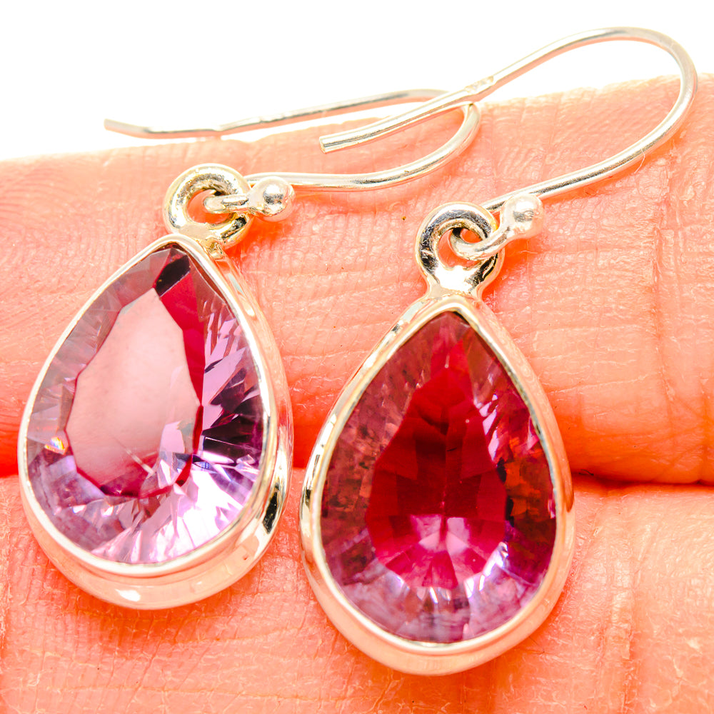 Color Change Alexandrite (Lab.) Earrings handcrafted by Anasilvercos - EARR430293