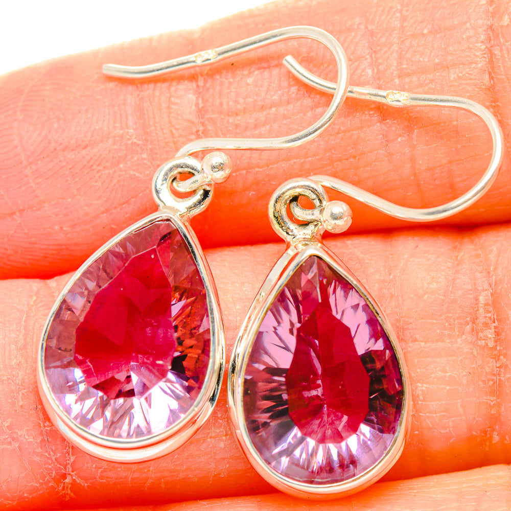 Color Change Alexandrite (Lab.) Earrings handcrafted by Anasilvercos - EARR430300