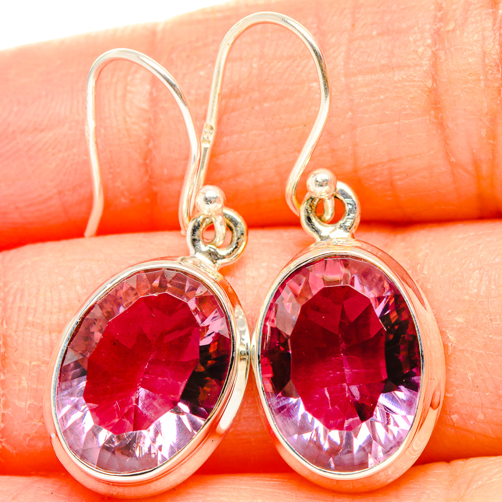 Color Change Alexandrite (Lab.) Earrings handcrafted by Anasilvercos - EARR430328