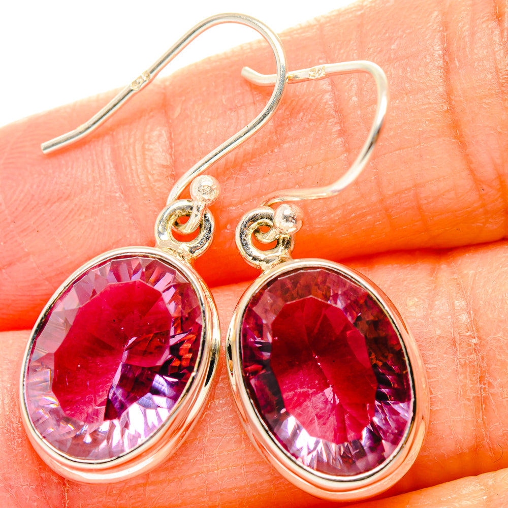 Color Change Alexandrite (Lab.) Earrings handcrafted by Anasilvercos - EARR430346