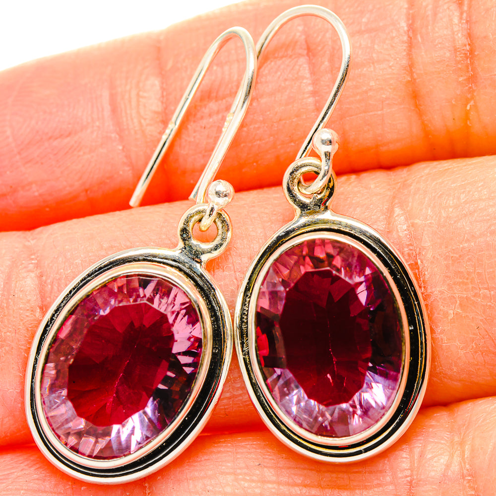 Color Change Alexandrite (Lab.) Earrings handcrafted by Anasilvercos - EARR430371