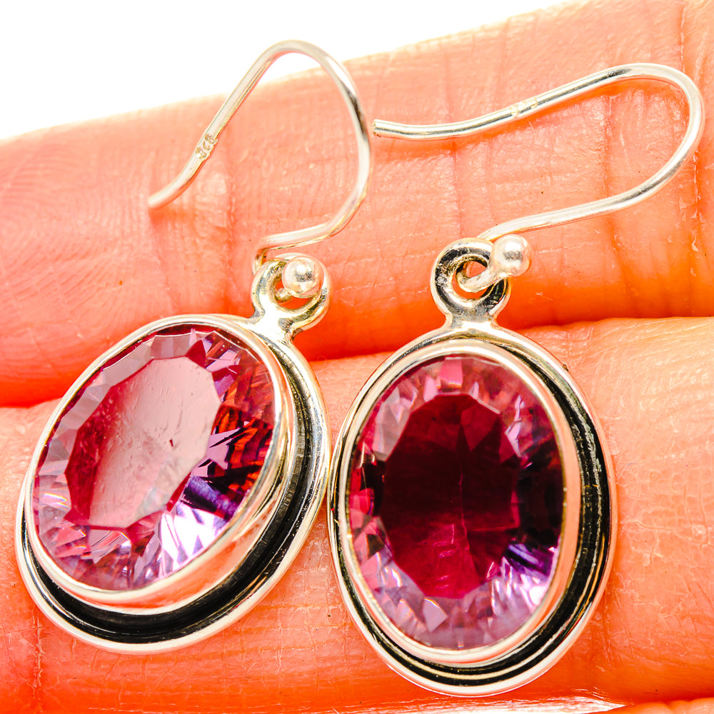 Color Change Alexandrite (Lab.) Earrings handcrafted by Anasilvercos - EARR430407