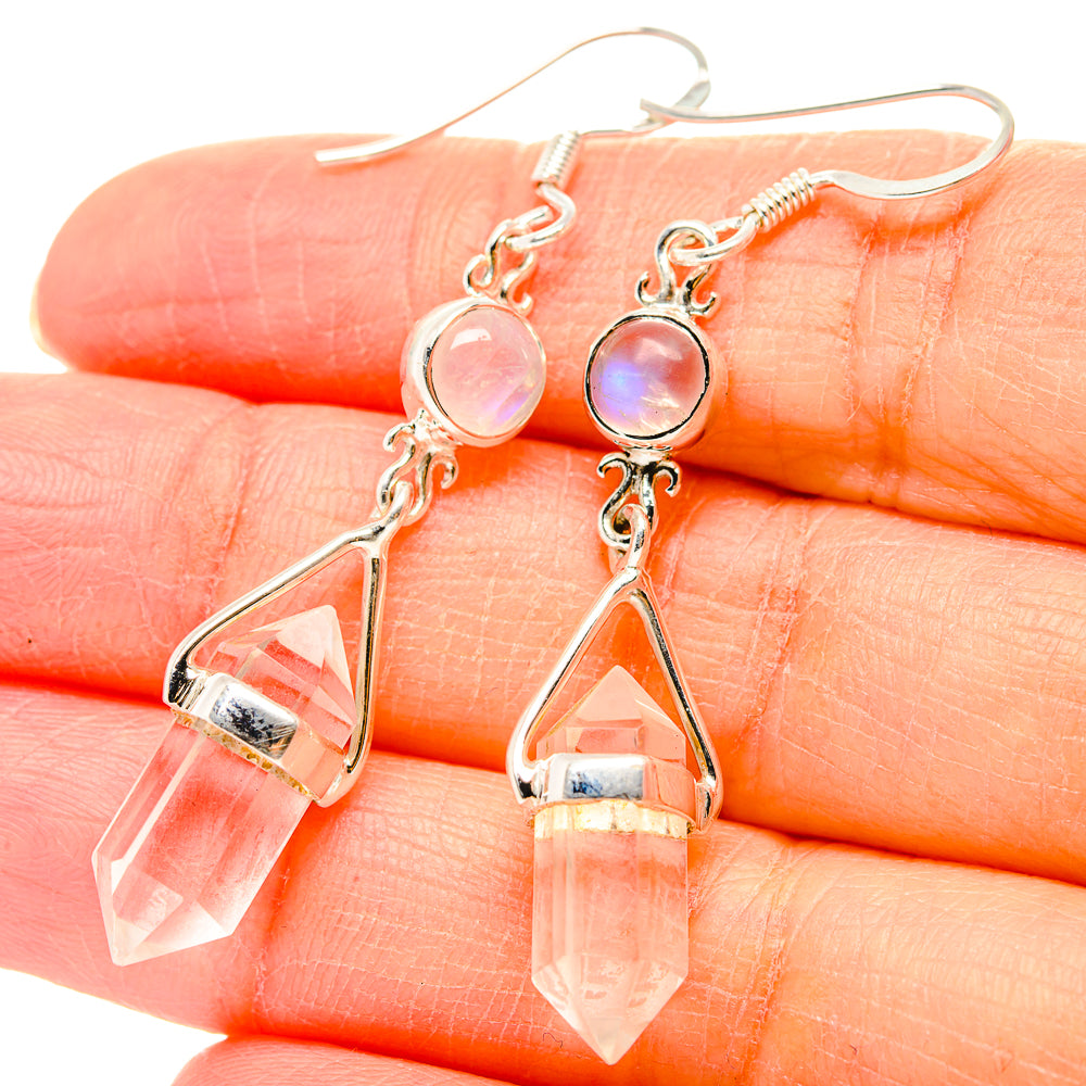White Quartz Earrings handcrafted by Anasilvercos - EARR430416