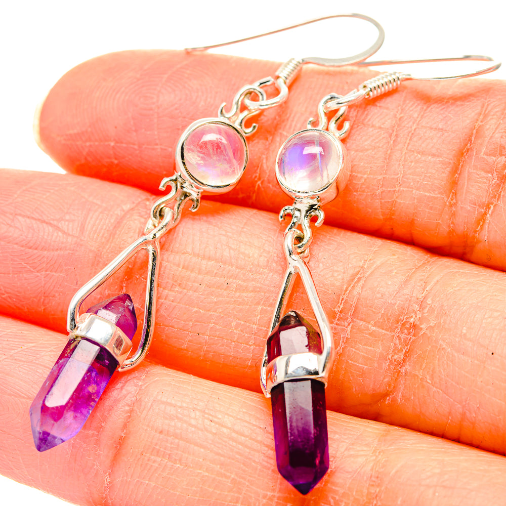 Amethyst Earrings handcrafted by Anasilvercos - EARR430440