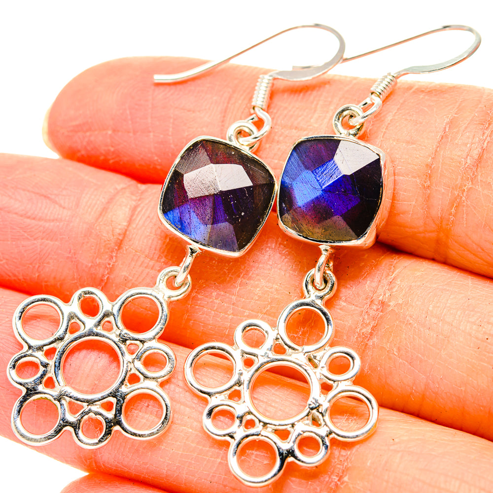 Labradorite Earrings handcrafted by Anasilvercos - EARR430447