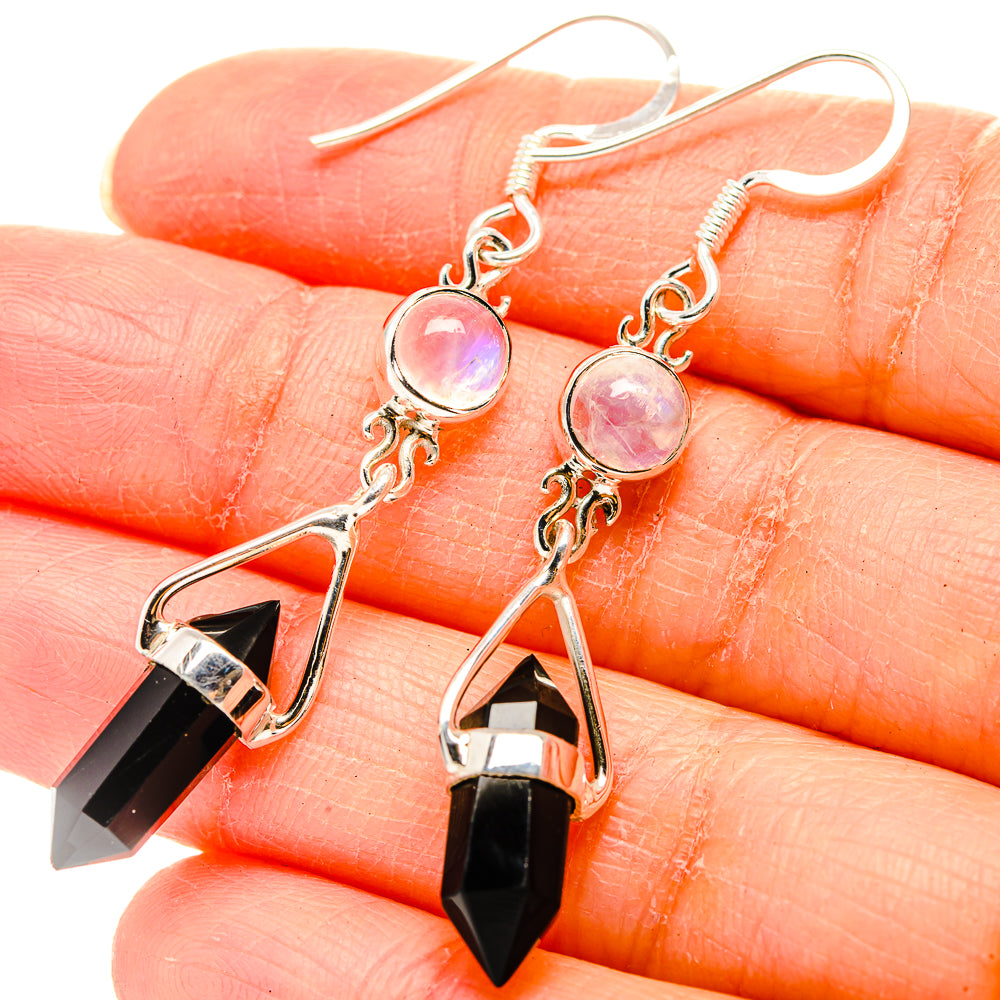 Black Onyx Earrings handcrafted by Anasilvercos - EARR430449