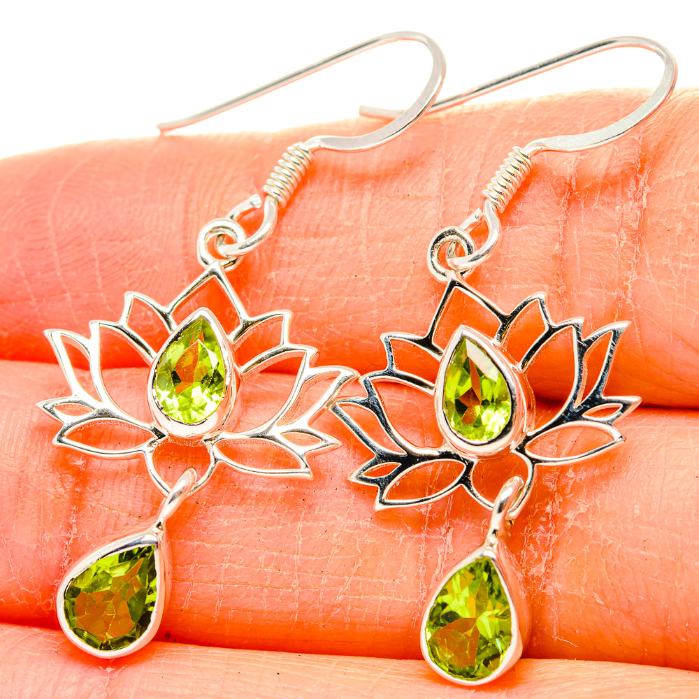 Peridot Earrings handcrafted by Anasilvercos - EARR430452