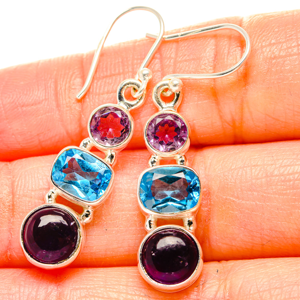 Amethyst Earrings handcrafted by Anasilvercos - EARR430487