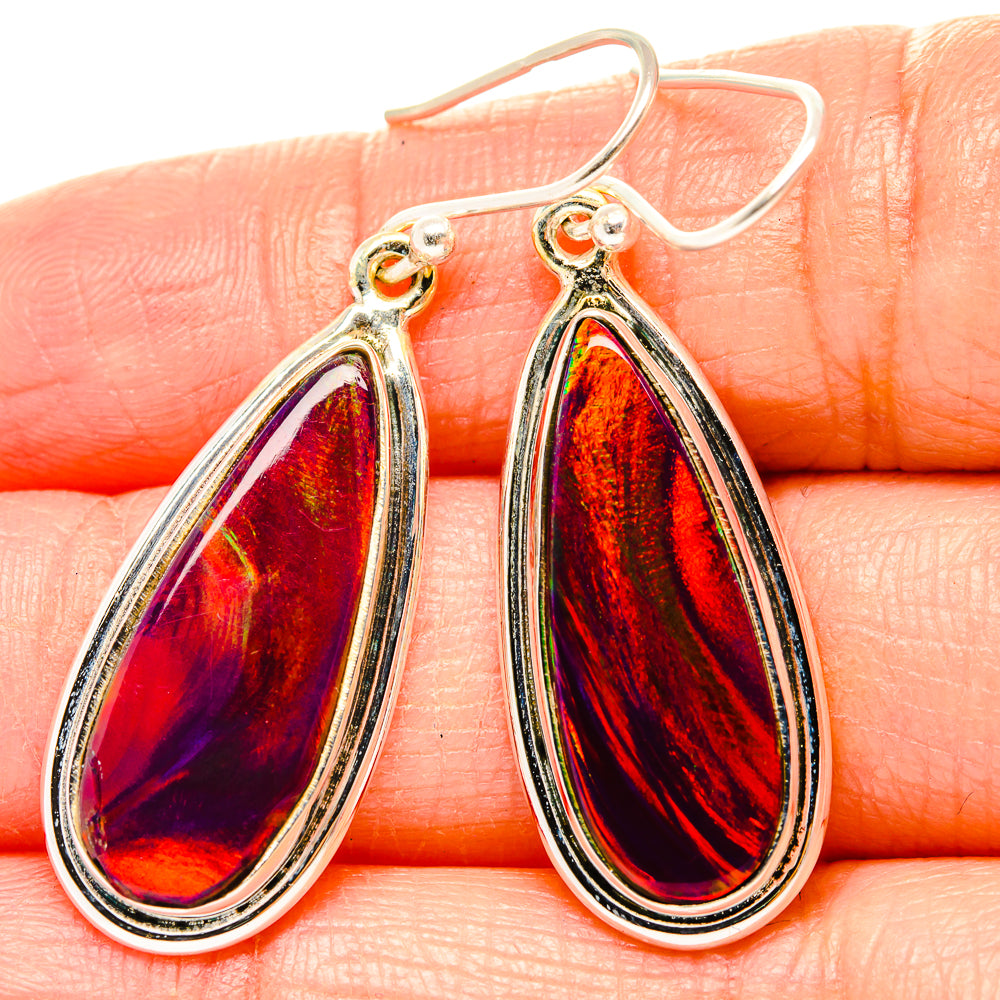 Aura Opal Earrings handcrafted by Anasilvercos - EARR430489