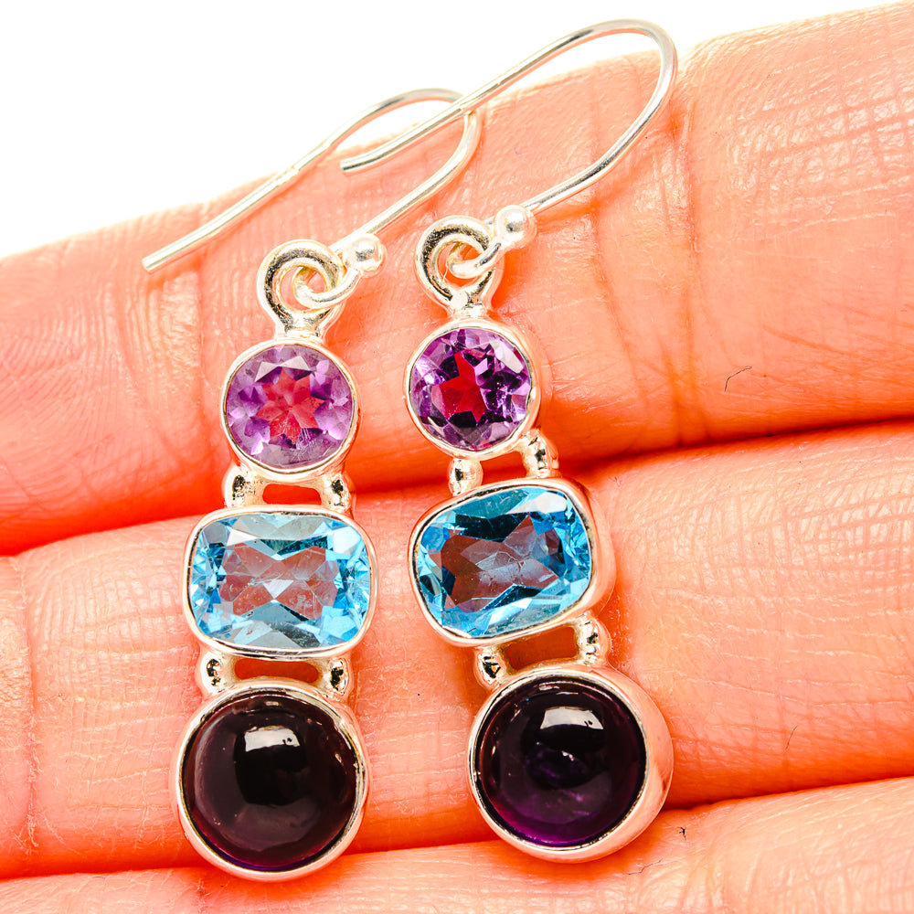 Amethyst Earrings handcrafted by Anasilvercos - EARR430490