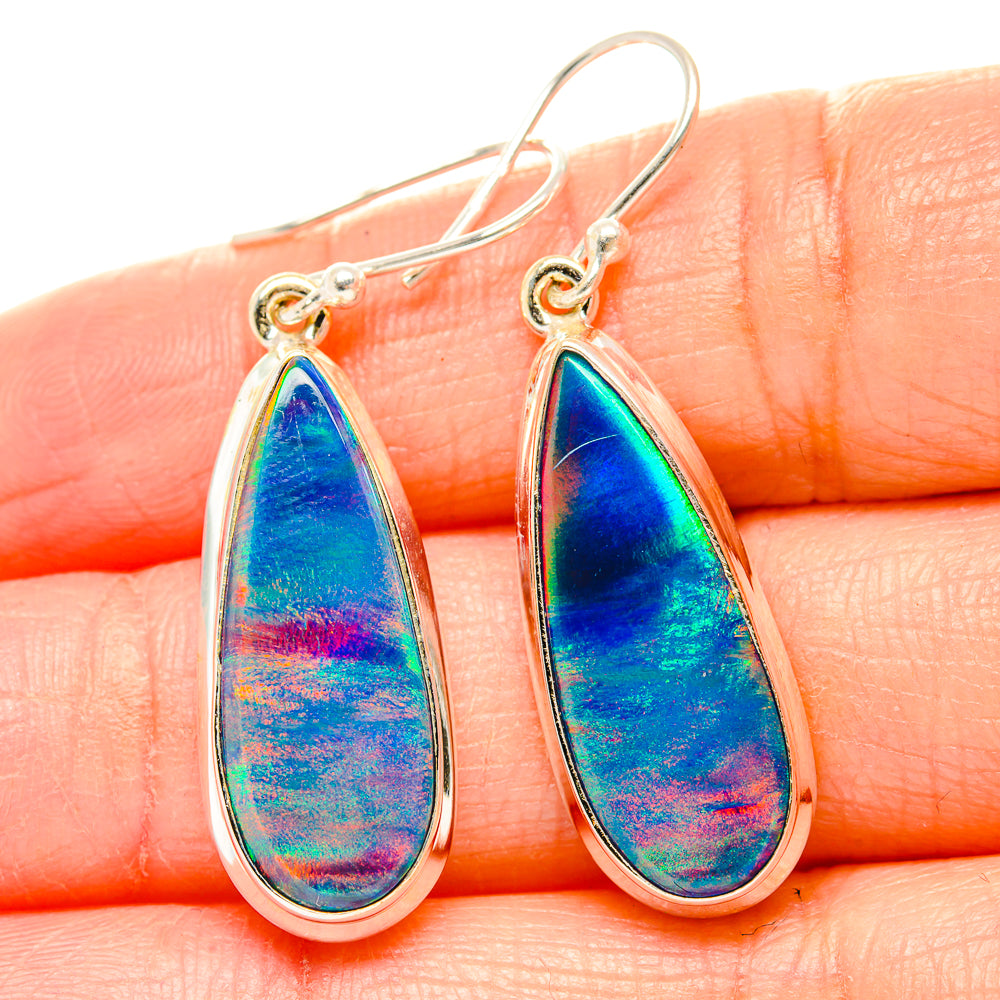 Aura Opal Earrings handcrafted by Anasilvercos - EARR430492