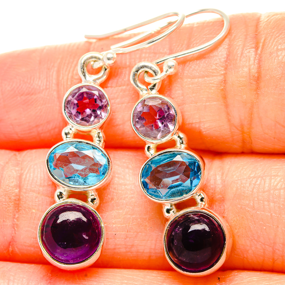 Amethyst Earrings handcrafted by Anasilvercos - EARR430494
