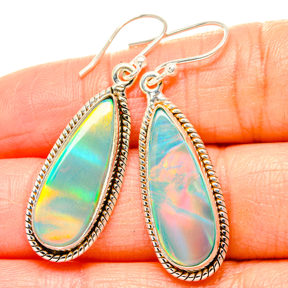 Aura Opal Earrings handcrafted by Anasilvercos - EARR430502