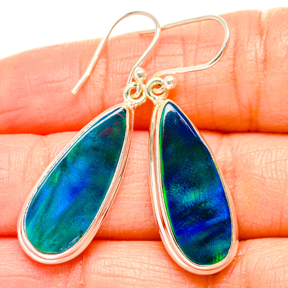 Aura Opal Earrings handcrafted by Anasilvercos - EARR430506