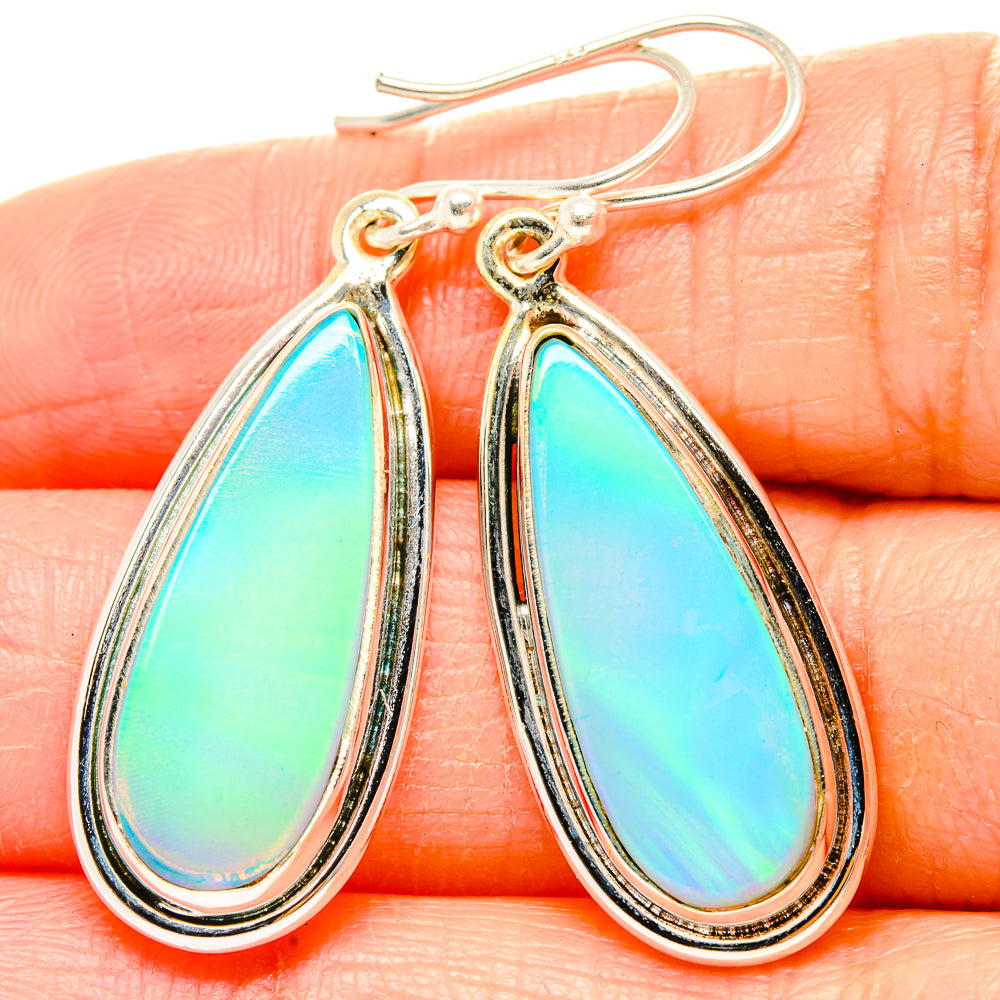 Aura Opal Earrings handcrafted by Anasilvercos - EARR430514