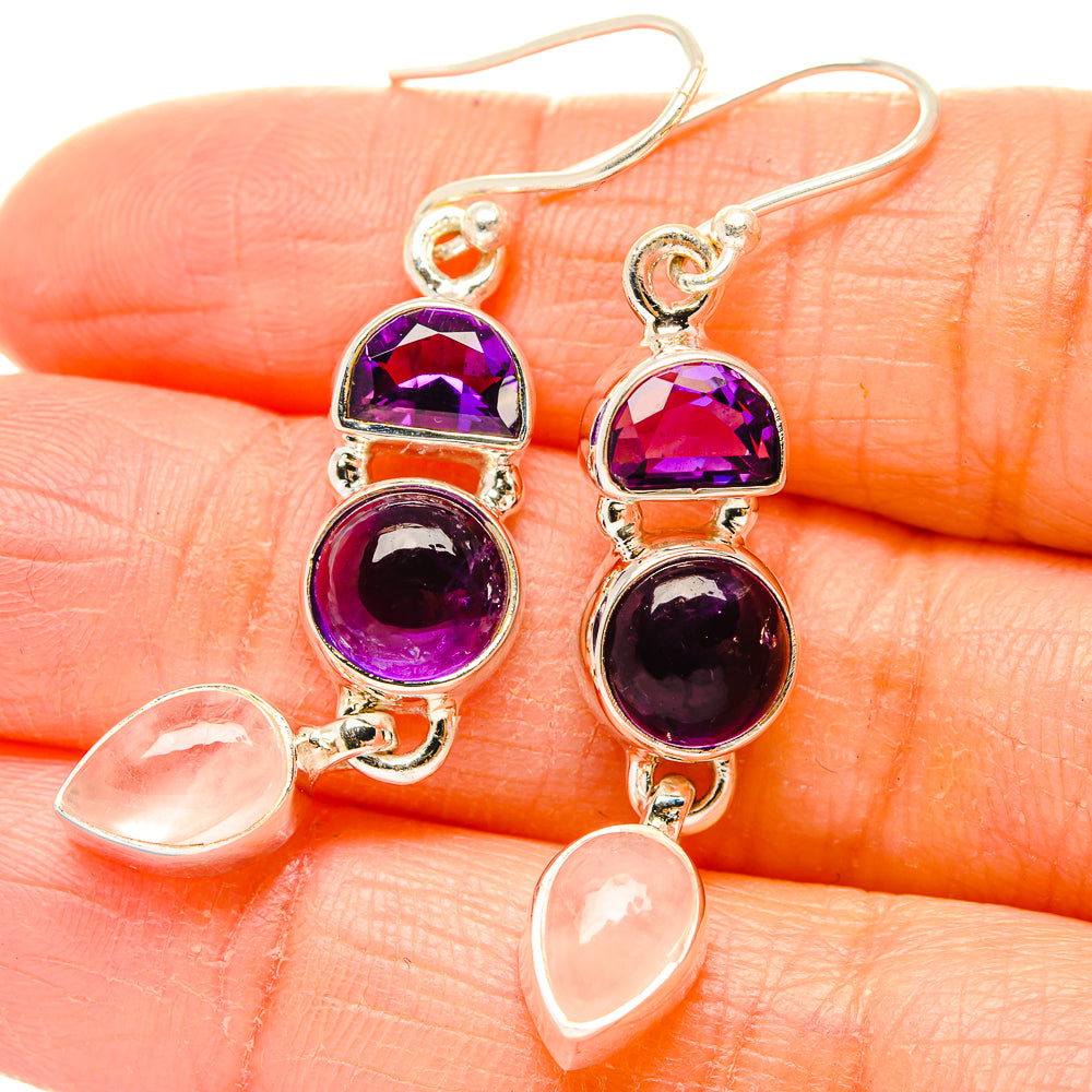 Amethyst Earrings handcrafted by Anasilvercos - EARR430519