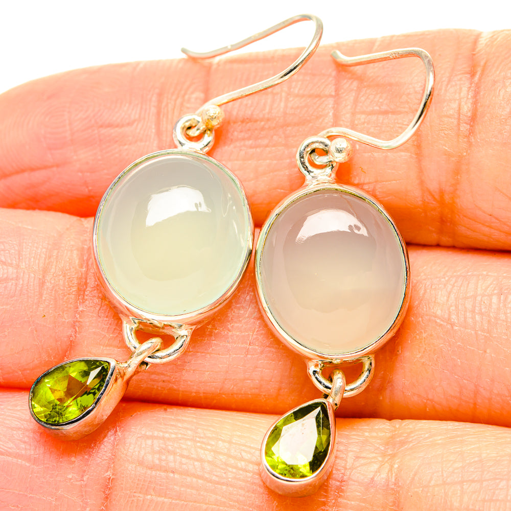 Prehnite Earrings handcrafted by Anasilvercos - EARR430527